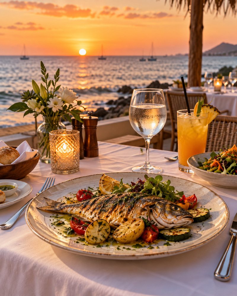 Dîner gastronomique face à l’océan